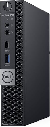 كمبيوتر سطح المكتب Dell OptiPlex 5070 Mini Win11 Pro، 5070 Micro PC Intel Core i5-9500، 512 جيجا SSD، 8 جيجا رام، بلوتوث، واي فاي، لوحة مفاتيح وماوس (متجدد) in Kuwait