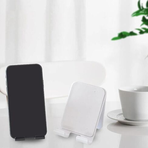 1Pc Wall Mount Phone Holder - Self-Adhesive Adjustable Shelf - Hands-Free Phone Stand for Bathroom & Kitchen - Black in Saudi Arabia