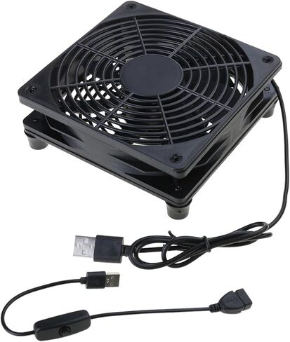 Compact 120mm Cooling Fan with USB Connection for Electronics, Server Racks, Networks Cabinets, and Laptop Overheating Video Equipment Fan in Saudi Arabia