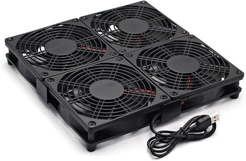Compact 120mm Cooling Fan with USB Connection for Electronics, Server Racks, Networks Cabinets, and Laptop Overheating Video Equipment Fan in Saudi Arabia