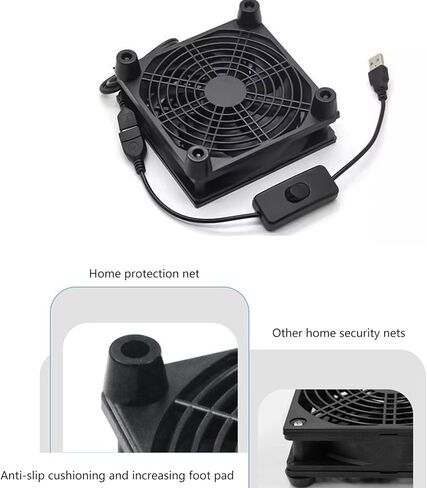 Compact 120mm Cooling Fan with USB Connection for Electronics, Server Racks, Networks Cabinets, and Laptop Overheating Video Equipment Fan in Saudi Arabia