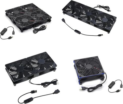 Compact 120mm Cooling Fan with USB Connection for Electronics, Server Racks, Networks Cabinets, and Laptop Overheating Video Equipment Fan in Saudi Arabia
