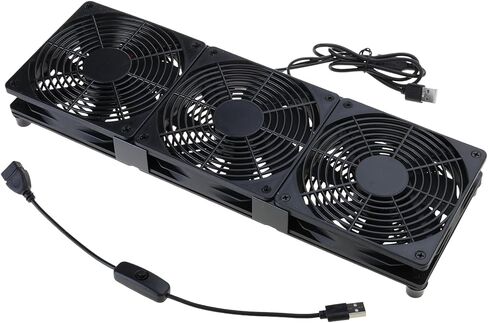 Compact 120mm Cooling Fan with USB Connection for Electronics, Server Racks, Networks Cabinets, and Laptop Overheating Video Equipment Fan in Saudi Arabia