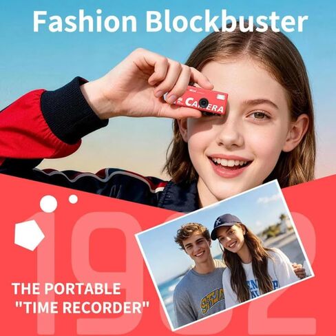 Aries Mini Keychain Digital Camera with Flip Display and Built-in Flash (Pink) in Kuwait