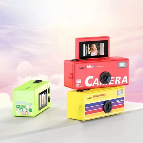 Aries Mini Keychain Digital Camera with Flip Display and Built-in Flash (Pink) in Kuwait