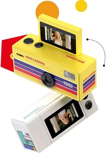 Aries Mini Keychain Digital Camera with Flip Display and Built-in Flash (Pink) in Kuwait