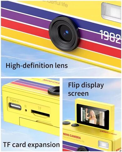 Aries Mini Keychain Digital Camera with Flip Display and Built-in Flash (Pink) in Kuwait
