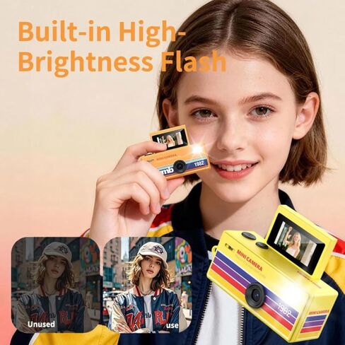 Aries Mini Keychain Digital Camera with Flip Display and Built-in Flash (Pink) in Kuwait