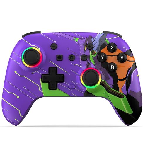وحدة تحكم التبديل اللاسلكية Deepdawn متوافقة مع Nintendo Switch/Switch 2 /Lite/OLED/Windows Wireless Switch Pro وحدة تحكم قابلة للبرمجة عن بعد مع عصا تحكم عن بعد مع إضاءة LED تربو RGB in Saudi Arabia