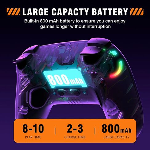 وحدة تحكم التبديل اللاسلكية Deepdawn متوافقة مع Nintendo Switch/Switch 2 /Lite/OLED/Windows Wireless Switch Pro وحدة تحكم قابلة للبرمجة عن بعد مع عصا تحكم عن بعد مع إضاءة LED تربو RGB in Saudi Arabia