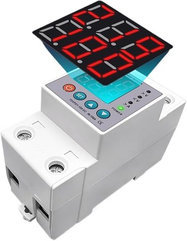 Din Rail 230V 100A Adjustable Over Under Voltage Protective Device Protector Relay Monitor Current Limit Protection in Saudi Arabia