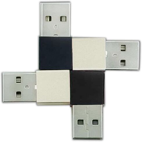 Haofy 4 قطع USB C أنثى إلى USB A ذكر محول نوع C أنثى إلى محول محول سبائك الألومنيوم المحمولة للهاتف اللوحي محور شاحن الكمبيوتر المحمول in Saudi Arabia