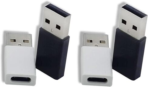 Haofy 4 قطع USB C أنثى إلى USB A ذكر محول نوع C أنثى إلى محول محول سبائك الألومنيوم المحمولة للهاتف اللوحي محور شاحن الكمبيوتر المحمول in Saudi Arabia