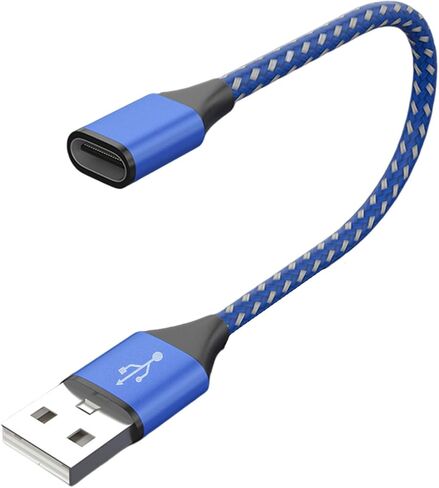 USB 2.0 Male to Type C Female Extension Adapter for Laptop Charger Data Transmission Extension Converter for Phone in Saudi Arabia