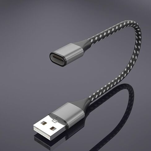USB 2.0 Male to Type C Female Extension Adapter for Laptop Charger Data Transmission Extension Converter for Phone in Saudi Arabia