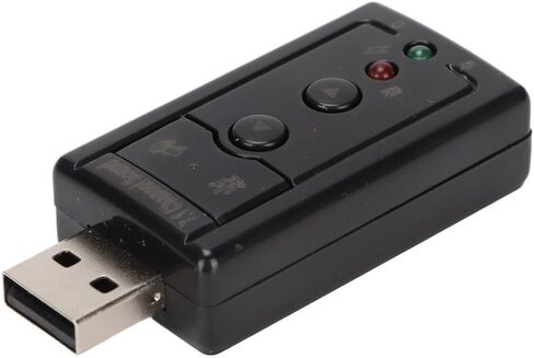 7.1 قناة كارت الصوت USB 2.0 إخراج الصوت الرقمي النقي منافذ الميكروفون ترقية الصوت الخارجي محول الصوت استخدام الكمبيوتر in Kuwait