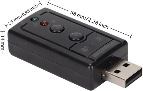 7.1 قناة كارت الصوت USB 2.0 إخراج الصوت الرقمي النقي منافذ الميكروفون ترقية الصوت الخارجي محول الصوت استخدام الكمبيوتر in Kuwait