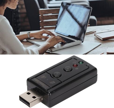 7.1 قناة كارت الصوت USB 2.0 إخراج الصوت الرقمي النقي منافذ الميكروفون ترقية الصوت الخارجي محول الصوت استخدام الكمبيوتر in Kuwait