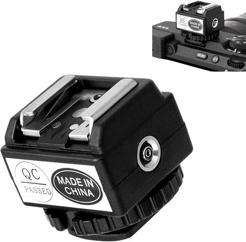 محول Gugxiom TTL Flash Hot Shoe لـ IM20، حامل تمديد حذاء الكاميرا مع منفذ مزامنة الكمبيوتر، دعامة تثبيت فلاش عالمية in Kuwait