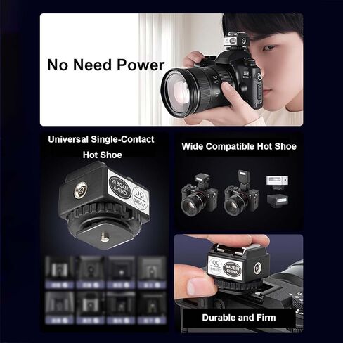 محول Gugxiom TTL Flash Hot Shoe لـ IM20، حامل تمديد حذاء الكاميرا مع منفذ مزامنة الكمبيوتر، دعامة تثبيت فلاش عالمية in Kuwait
