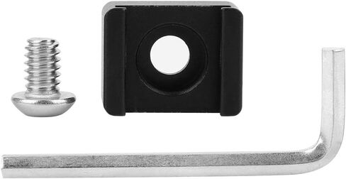 Cold Shoe Mount Adapter Base, Camera SLR Cage Quick Release Expansion Fixed Accessories, Aluminum Alloy Black Lightweight, for DSLR Cameras Video Photography in Saudi Arabia