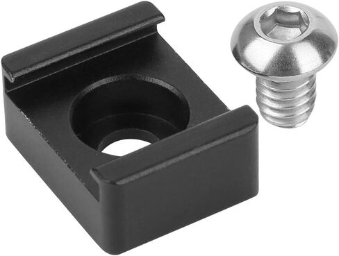 Cold Shoe Mount Adapter Base, Camera SLR Cage Quick Release Expansion Fixed Accessories, Aluminum Alloy Black Lightweight, for DSLR Cameras Video Photography in Saudi Arabia