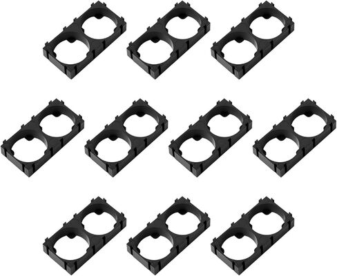 50Pcs 21700 Lithium Battery Cell Spacer Holder 1x2 Battery Cell Spacer Holder Bracket Stand Plastic Battery Pack Bracket Cylindrical Cell Battery Stand for DIY Fixed 26650 Battery in Saudi Arabia