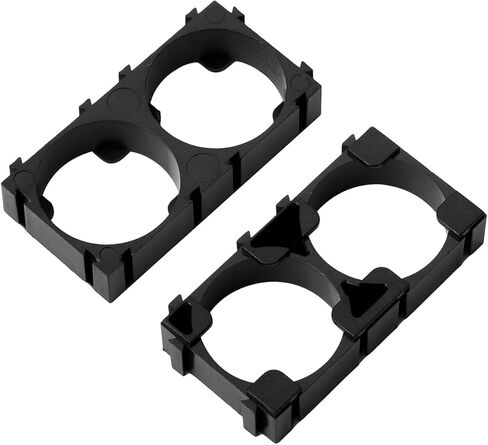 50Pcs 21700 Lithium Battery Cell Spacer Holder 1x2 Battery Cell Spacer Holder Bracket Stand Plastic Battery Pack Bracket Cylindrical Cell Battery Stand for DIY Fixed 26650 Battery in Saudi Arabia