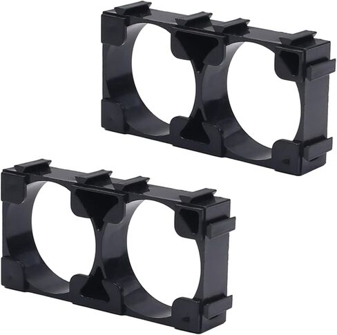 50Pcs 21700 Lithium Battery Cell Spacer Holder 1x2 Battery Cell Spacer Holder Bracket Stand Plastic Battery Pack Bracket Cylindrical Cell Battery Stand for DIY Fixed 26650 Battery in Saudi Arabia