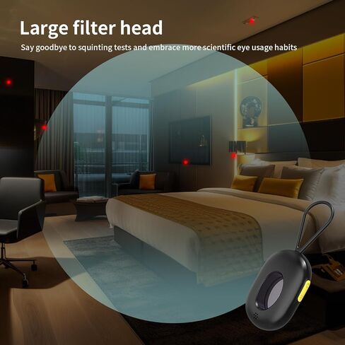 Hidden Camera Detector,Anti-Spy Camera Detector & Hidden Insect Detector,Vibration Alarm and LED Flashlight Rechargeable,4 Modes for Hotel, Travel Home & Office (Black) in Saudi Arabia