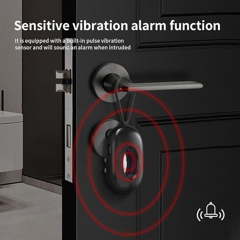 Hidden Camera Detector,Anti-Spy Camera Detector & Hidden Insect Detector,Vibration Alarm and LED Flashlight Rechargeable,4 Modes for Hotel, Travel Home & Office (Black) in Saudi Arabia