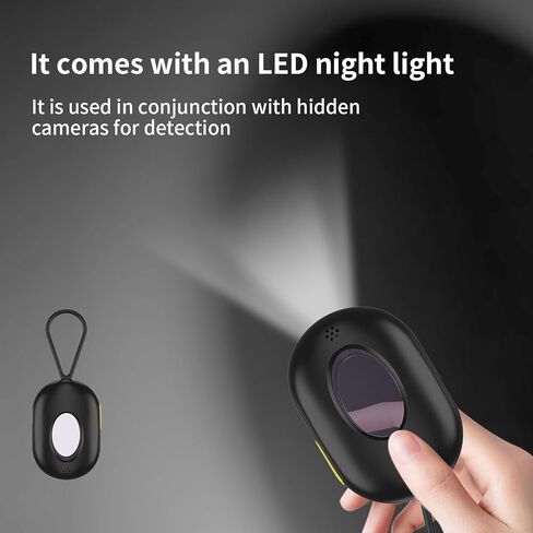 Hidden Camera Detector,Anti-Spy Camera Detector & Hidden Insect Detector,Vibration Alarm and LED Flashlight Rechargeable,4 Modes for Hotel, Travel Home & Office (Black) in Saudi Arabia
