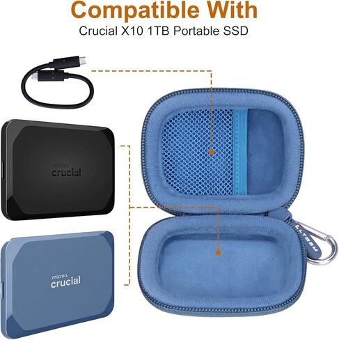 LTGEM External Solid State Drive Case Compatible with Crucial X10 External Solid State Drive, Blue(Case Only) in Saudi Arabia