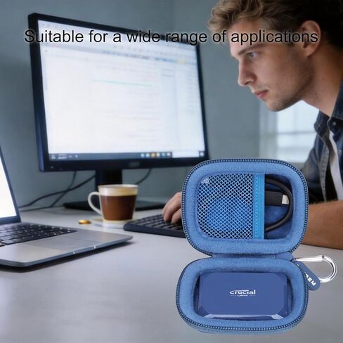 LTGEM External Solid State Drive Case Compatible with Crucial X10 External Solid State Drive, Blue(Case Only) in Saudi Arabia