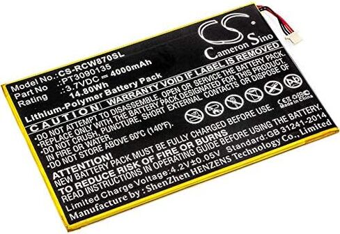 Replacement Battery Compatible for RCA W101SA23T1 Galileo Pro RCT6303W87 RCT6303W87DK Viking Pro 10.1" RCT6513W87M RCT6K03W13 Viking Pro Galileo Pro 11.5" (4000mAh/3.7V), PT3090135 Battery in Saudi Arabia