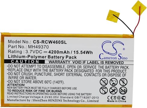 FITHOOD Battery Replacement for RCA 10", RCT6203W46, RCT6203W46 10" Part NO MH49370 in Saudi Arabia