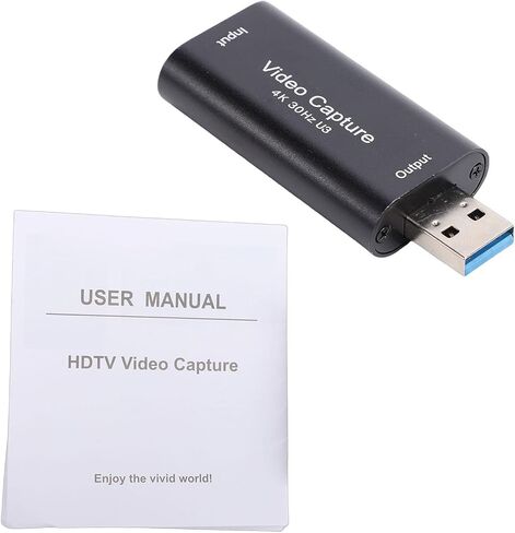 EBTOOLS Video Capture Card, 4K 30hz HDMI to USB 3.0 Capture Card, Audio and Video, Low Latency, Plug and Play, for Streaming, Gaming, Online Meeting in Saudi Arabia
