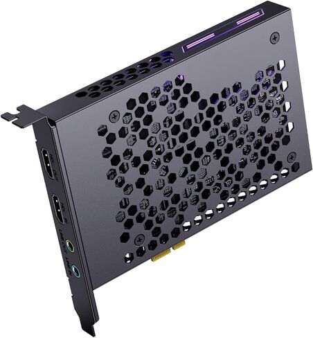 4K HD Video Card with Low Latency, PCIe Gen3 for Gaming Streaming Recording, OBS Compatible, for Pro Content Creators in Saudi Arabia