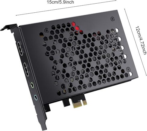 4K HD Video Card with Low Latency, PCIe Gen3 for Gaming Streaming Recording, OBS Compatible, for Pro Content Creators in Saudi Arabia