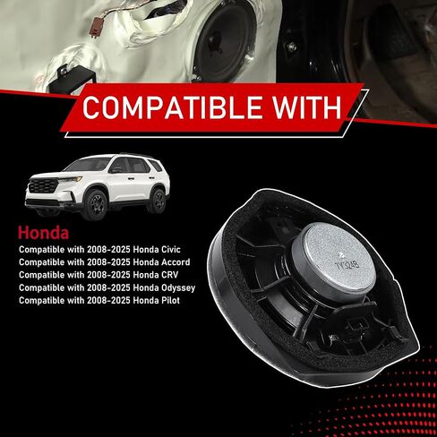 مجموعة سماعات الباب الأمامي متوافقة مع 2008-2025 Honda Civic Accord CRV Odyssey Pilot تحل محل 39120-TA0-A01 39120-SNA-A01 39120TA0A01 39120SNAA01 in Kuwait
