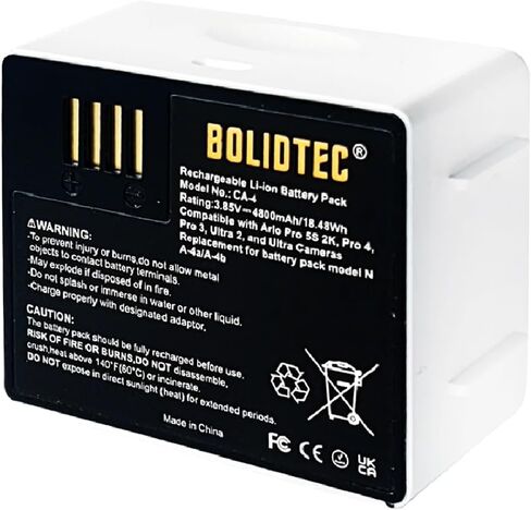High Endurance Replacement Batteries Compatible with Arlo Pro 5S 2K, Pro 4, Pro 3, Ultra 2 and Ultra Cameras VMA5400 （3.85V 4800mAh） in Saudi Arabia