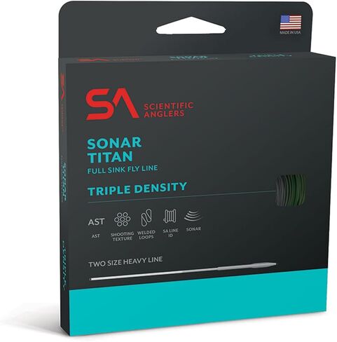 SCIENTIFIC ANGLERS Textured Sonar Titan Taper Intermediate/Sink 3 / Sink 5 - Pale Green/Olive/Charcoal in Saudi Arabia