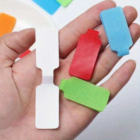 32 Self-Locking Writable Cable Straps - Color-Coded Locking System for Managing Wires, Organizing Electronic Devices, TVs, Home & Office Cables, Reusable Cord Ties in Saudi Arabia