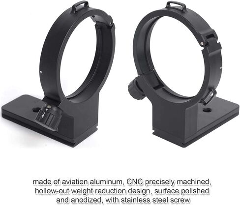 حلقة تثبيت حامل ثلاثي الأرجل، حامل دعم طوق العدسات بآلة CNC لعدسة Sony FE PZ 28-135 مم f/4 G OSS، لوحة إطلاق سريعة مدمجة من نوع ARCA متوافقة مع رأس كرة ثلاثي القوائم من Arca-Swiss PMG MARSACE Fit in Saudi Arabia