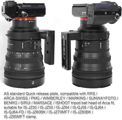 حلقة تثبيت حامل ثلاثي الأرجل، حامل دعم طوق العدسات بآلة CNC لعدسة Sony FE PZ 28-135 مم f/4 G OSS، لوحة إطلاق سريعة مدمجة من نوع ARCA متوافقة مع رأس كرة ثلاثي القوائم من Arca-Swiss PMG MARSACE Fit in Saudi Arabia