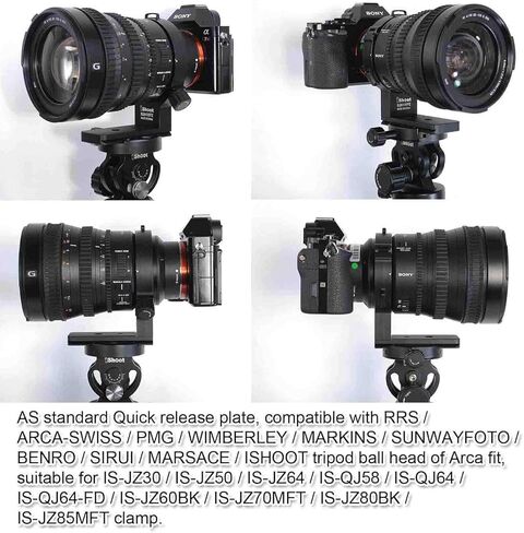حلقة تثبيت حامل ثلاثي الأرجل، حامل دعم طوق العدسات بآلة CNC لعدسة Sony FE PZ 28-135 مم f/4 G OSS، لوحة إطلاق سريعة مدمجة من نوع ARCA متوافقة مع رأس كرة ثلاثي القوائم من Arca-Swiss PMG MARSACE Fit in Saudi Arabia