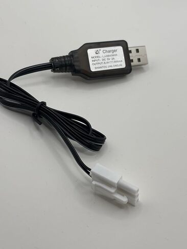 USB Charger Compatible with 6.4V 900mAh Battery for Compatible with Ferrari SF-23 Racing RC Car Compatible with Maisto in Saudi Arabia