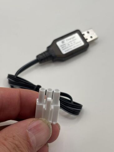 USB Charger Compatible with 6.4V 900mAh Battery for Compatible with Ferrari SF-23 Racing RC Car Compatible with Maisto in Saudi Arabia