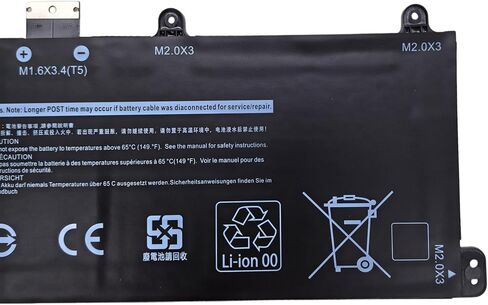 بطارية كمبيوتر محمول بديلة 9F4FN متوافقة مع Dell Latitude 7320 القابلة للفصل Inspiron 14 3420 Series 09F4FN 2VKW9 8PK6G - 7.6V 40Wh in Saudi Arabia