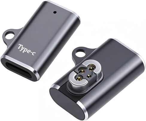 CY 2pcs/lot Magnetic Charging Adapter USB Type-C to Pitch 2.5mm with 4-Pin Terraced Square Contacts Compatible with Bone Conduction Headphone in Saudi Arabia